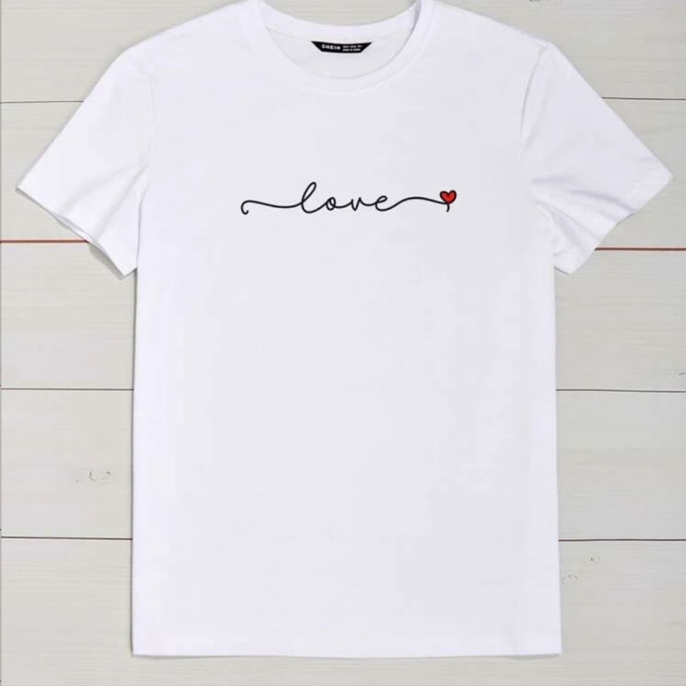 SHEIN Love ❤️  Casual tee size small